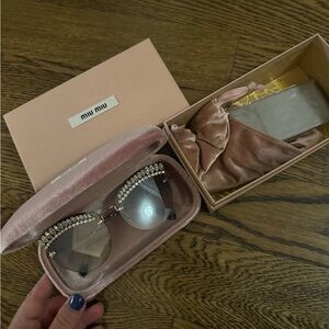 Brand new MIU MIU crystal sunglasses